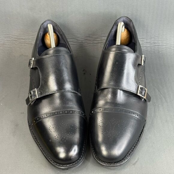 Charles Tyrwhitt black double monk strap performance Goodyear welted size 11 main image 7